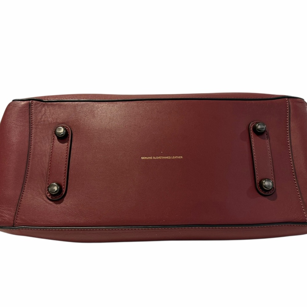 Coach Cooper Carryall Burgundy Oxblood Leather Bag Luxe Style 22821 - Picture 3 of 13